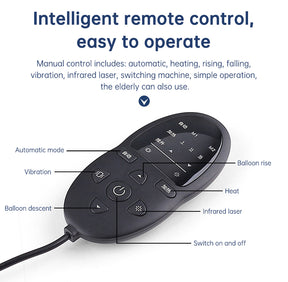 elektrische rugmassager, lumbar massager, luchttractie rugmassager, elektrische rugtrainer, warmte vibratiemassage, tractie lendensteun, USB rugmassage apparaat, rugpijn verlichting apparaat, houding verbeteren, Dynamische massage