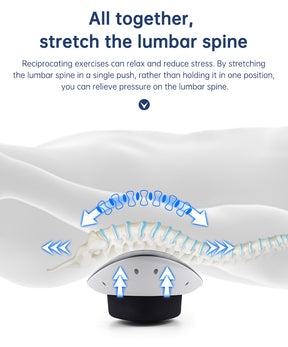 elektrische rugmassager, lumbar massager, luchttractie rugmassager, elektrische rugtrainer, warmte vibratiemassage, tractie lendensteun, USB rugmassage apparaat, rugpijn verlichting apparaat, houding verbeteren, Dynamische massage