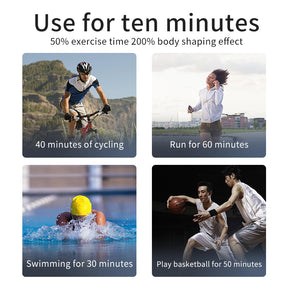 Buikspiertrainers Elektrisch - Hometrainer Afvallen - Fitness - Zwart en Oranje