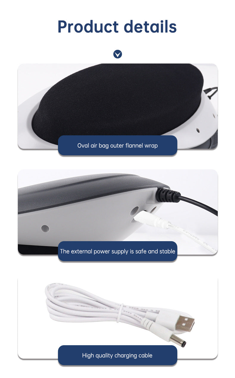 elektrische rugmassager, lumbar massager, luchttractie rugmassager, elektrische rugtrainer, warmte vibratiemassage, tractie lendensteun, USB rugmassage apparaat, rugpijn verlichting apparaat, houding verbeteren, Dynamische massage