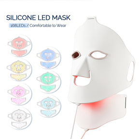 Envigante LED Masker - Rood Lichttherapie - Infraroodlamp - Collageen Skin Care - 7 Kleuren - Red Light Therapy